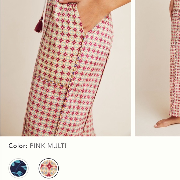 Anthropologie Jamie Sleep Pants with Tassel Tie, Size Medium - Picture 7 of 15
